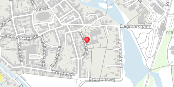 Trafikstøjkort på Klostergade 1, 6760 Ribe