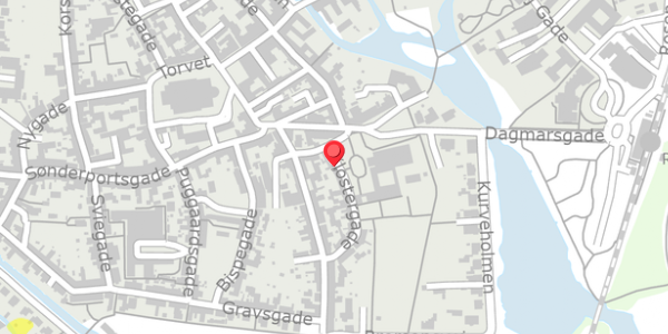 Trafikstøjkort på Klostergade 6, 6760 Ribe