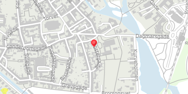 Trafikstøjkort på Klostergade 8, 6760 Ribe