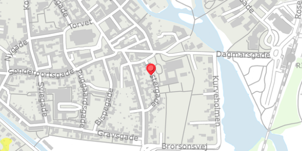 Trafikstøjkort på Klostergade 10, 6760 Ribe