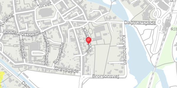 Trafikstøjkort på Klostergade 24, 6760 Ribe