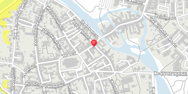 Trafikstøjkort på Overdammen 8, 6760 Ribe