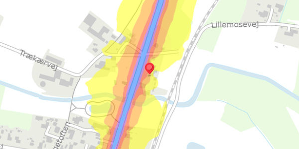 Trafikstøjkort på Ribevej 5, 6760 Ribe