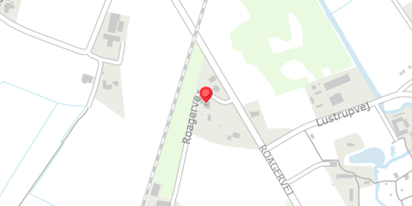 Trafikstøjkort på Roagervej 216, . , 6760 Ribe