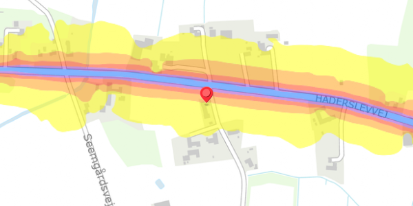 Trafikstøjkort på Seemvej 2, 6760 Ribe