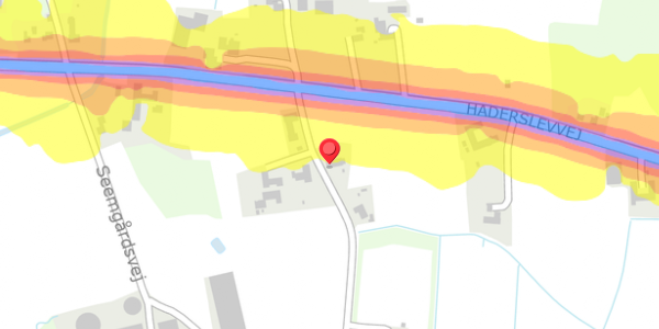 Trafikstøjkort på Seemvej 3, 6760 Ribe