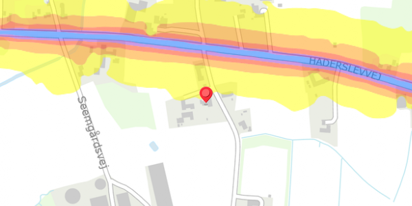 Trafikstøjkort på Seemvej 6, . , 6760 Ribe