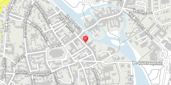 Trafikstøjkort på Sortebrødregade 3, 6760 Ribe