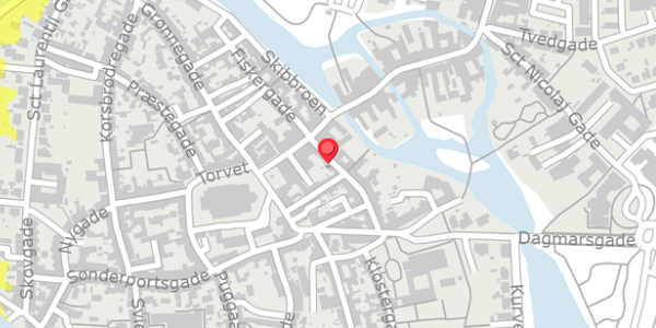 Trafikstøjkort på Sortebrødregade 4, 6760 Ribe
