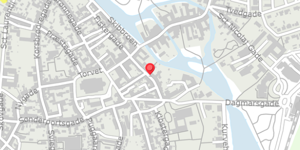 Trafikstøjkort på Sortebrødregade 7C, 6760 Ribe