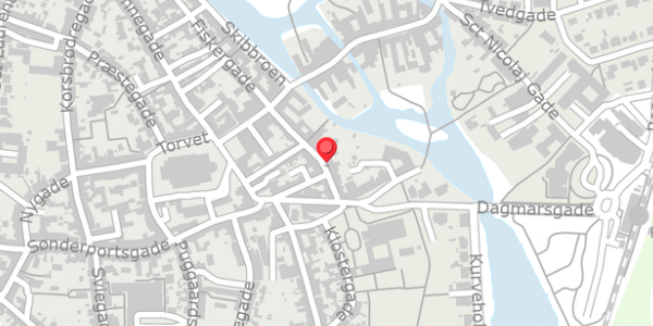 Trafikstøjkort på Sortebrødregade 9, 6760 Ribe