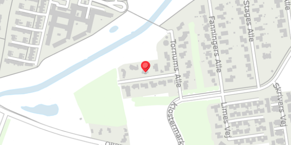Trafikstøjkort på Tornums Alle 17, . , 6760 Ribe