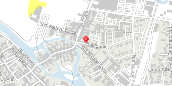Trafikstøjkort på Tvedgade 5, . , 6760 Ribe