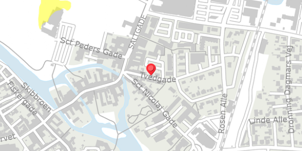 Trafikstøjkort på Tvedgade 9, . , 6760 Ribe