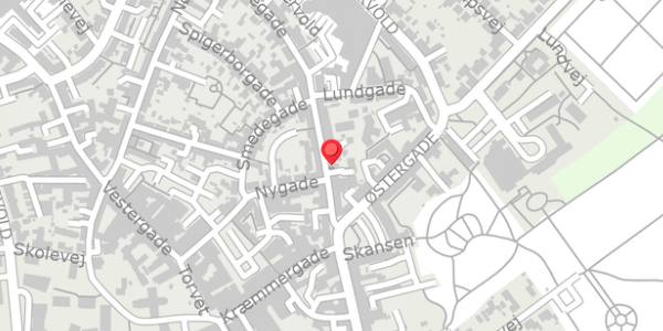 Trafikstøjkort på Storegade 38A, . , 6800 Varde