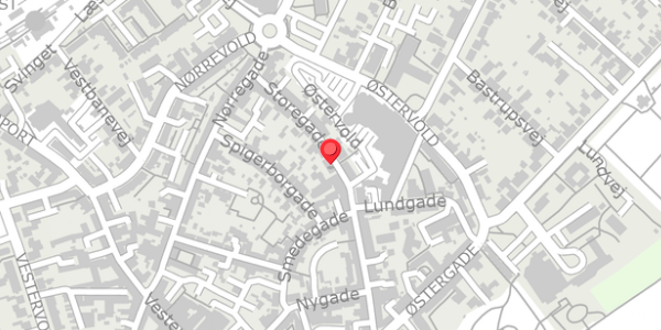 Trafikstøjkort på Storegade 59, 6800 Varde