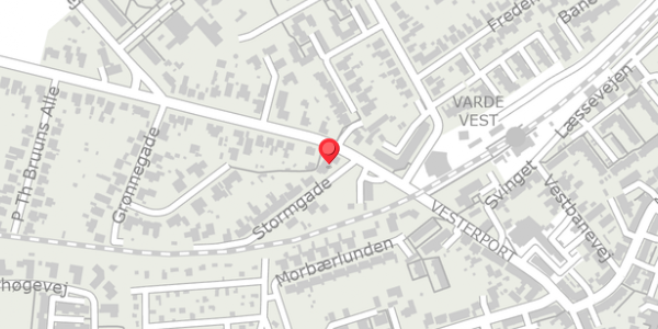Trafikstøjkort på Stormgade 2A, 6800 Varde