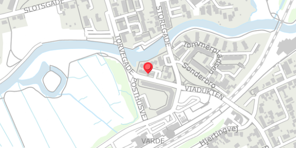 Trafikstøjkort på Torvegade 27, 6800 Varde