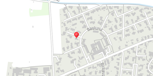 Trafikstøjkort på Baslund 21, 6600 Vejen