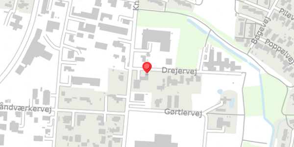 Trafikstøjkort på Drejervej 2, 6600 Vejen