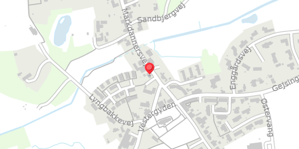 Trafikstøjkort på Markdannersvej 21, . , 6600 Vejen