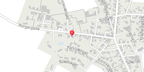 Trafikstøjkort på Borgergade 29, 6823 Ansager