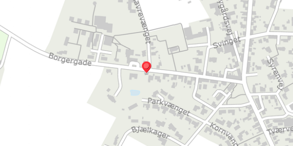 Trafikstøjkort på Borgergade 33, . , 6823 Ansager