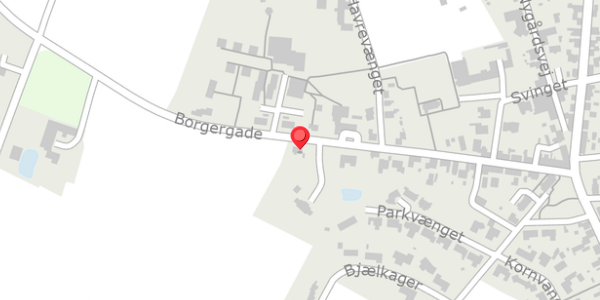 Trafikstøjkort på Borgergade 41, 6823 Ansager