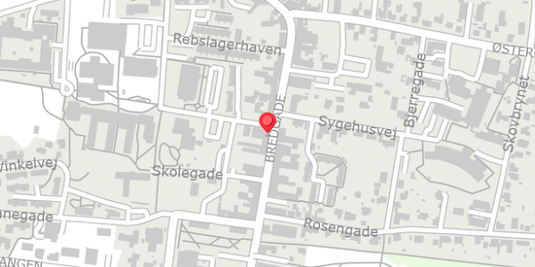 Trafikstøjkort på Bredgade 21, . , 8740 Brædstrup