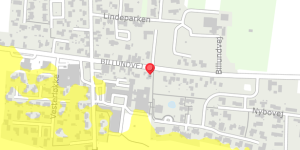 Trafikstøjkort på Billundvej 21, 7182 Bredsten