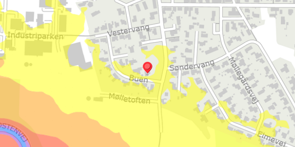 Trafikstøjkort på Buen 4, 7182 Bredsten
