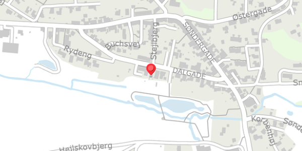 Trafikstøjkort på Dalgade 25, 6040 Egtved