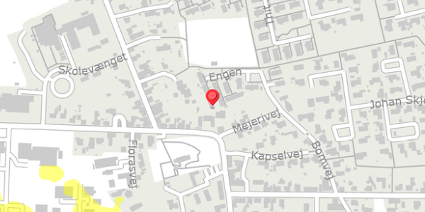 Trafikstøjkort på Engen 27, 7182 Bredsten