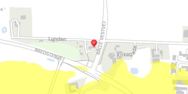 Trafikstøjkort på Lunden 3, 7182 Bredsten