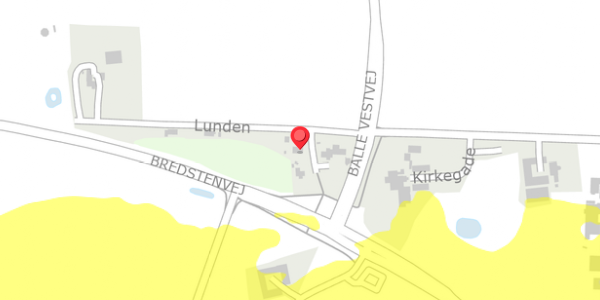 Trafikstøjkort på Lunden 7, . , 7182 Bredsten
