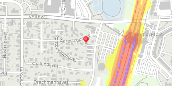 Trafikstøjkort på Aarestrupsvej 5, 7000 Fredericia