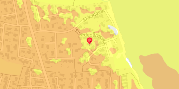 Trafikstøjkort på Smedegårdsvej 18, 7000 Fredericia
