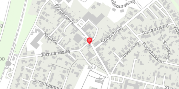 Trafikstøjkort på Borgergade 13, 7323 Give