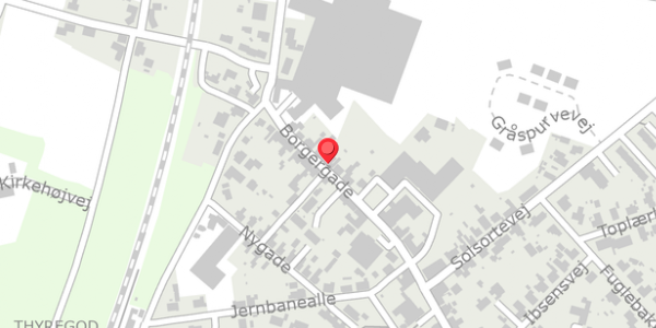 Trafikstøjkort på Borgergade 36, . , 7323 Give
