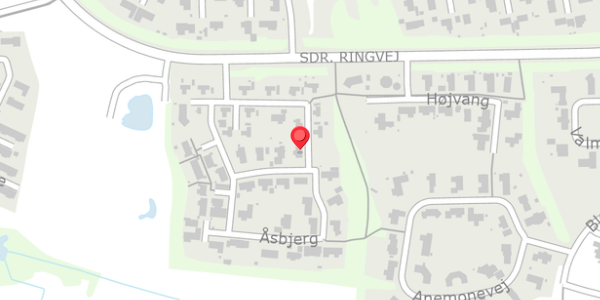 Trafikstøjkort på Åsbjerg 21, 7323 Give