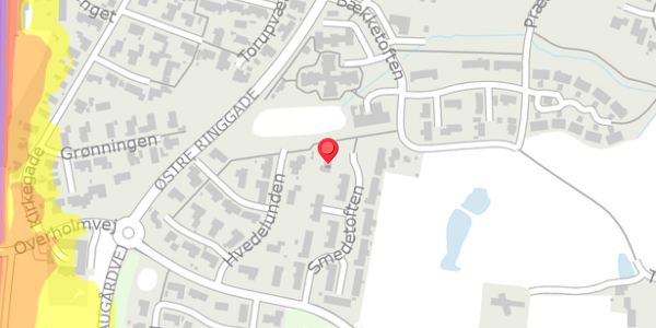 Trafikstøjkort på Smedetoften 21, 8722 Hedensted