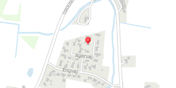 Trafikstøjkort på Agervej 16, . , 7300 Jelling