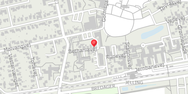Trafikstøjkort på Bethaniavej 2, . , 7300 Jelling