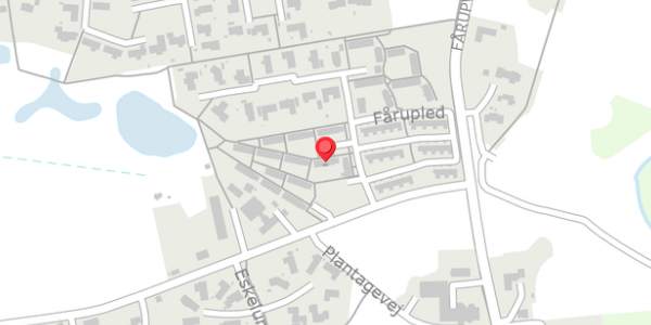 Trafikstøjkort på Fårupled 7C, . , 7300 Jelling
