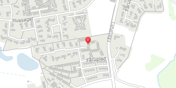 Trafikstøjkort på Fårupled 8P, . , 7300 Jelling
