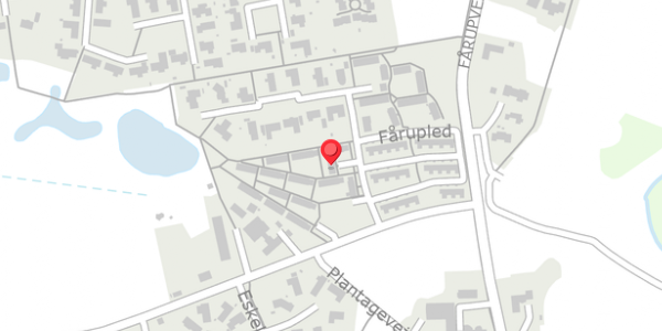 Trafikstøjkort på Fårupled 9B, 7300 Jelling