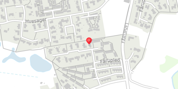 Trafikstøjkort på Fårupled 10, 7300 Jelling