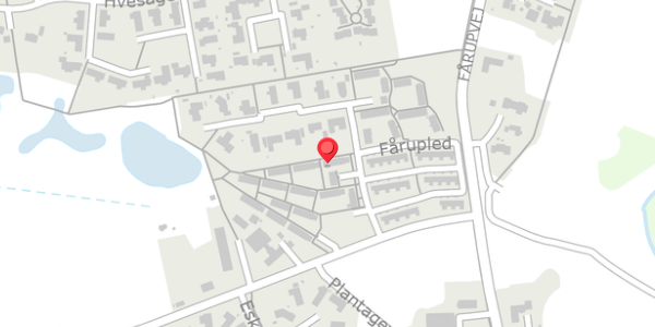 Trafikstøjkort på Fårupled 11D, . , 7300 Jelling