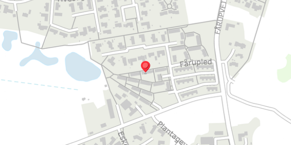 Trafikstøjkort på Fårupled 11G, . , 7300 Jelling