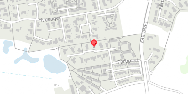 Trafikstøjkort på Fårupled 14, . , 7300 Jelling